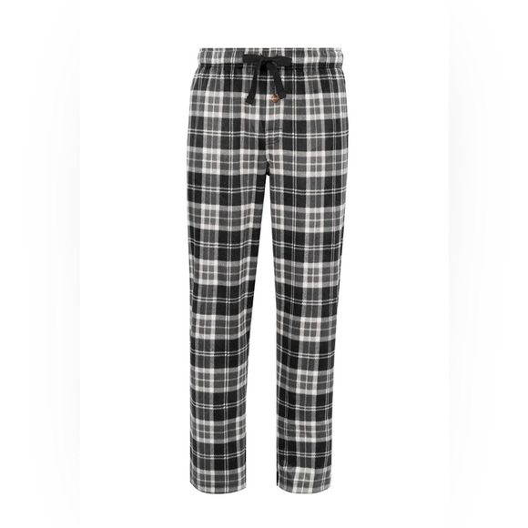 Fruit of the Loom Black and White Plaid Sweatpants - Picture 1 of 5